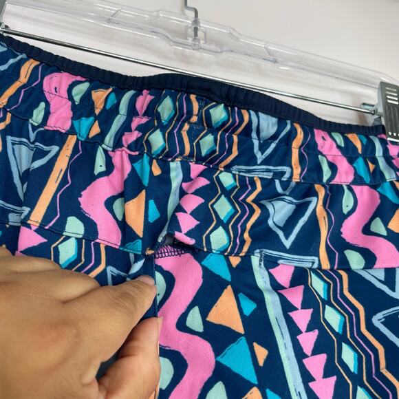 Chubbies blue colorful activewear sweat pants retro print size XL - Picture 6 of 13